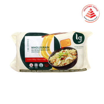 Noodle Dried - Wholegrain Air-Dried (Non-Fried) Noodles Leong Guan (10's) HCS