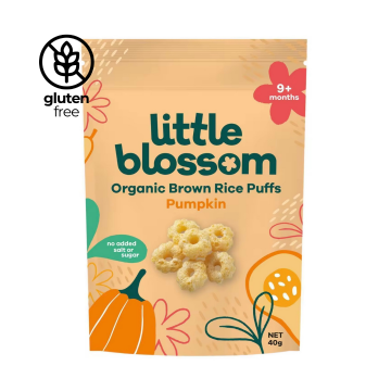 Baby Puffs - Little Blossom Rice Puffs Pumpkin 9M+ (40g)