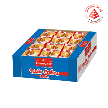 Cake - Twin Cakes Vanilla Eurocake (48's) HCS